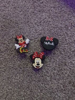 Disney Minnie Mouse Red Bow Shoe Charms